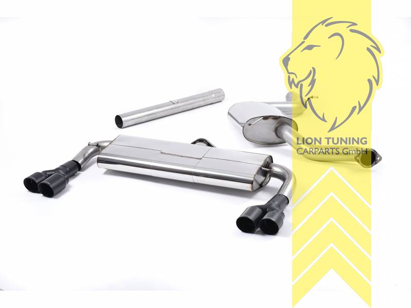 76 mm (3 Zoll), 2 x 80mm, Endrohr duplex, 80mm, Edelstahl poliert, Edelstahl, Eintragungsfrei / mit ABE