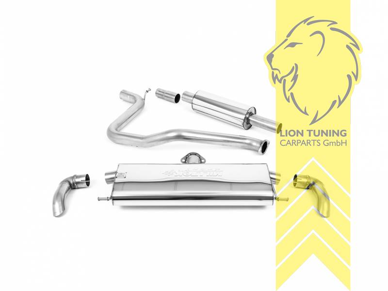 70 mm (2,75 Zoll), original Endrohr Blende wird übernommen, Endrohr duplex, Edelstahl, Eintragungsfrei / mit ABE