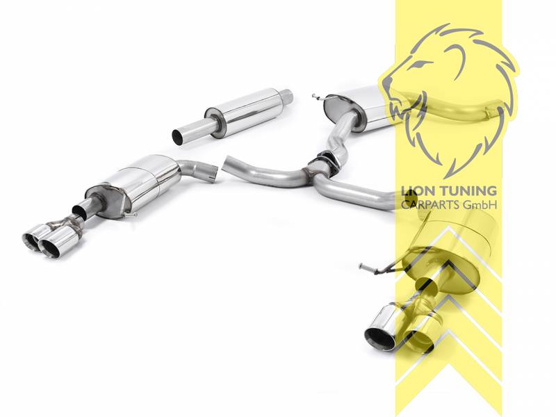 76 mm (3 Zoll), 2 x 80mm, Endrohr duplex, 80mm, Edelstahl poliert, nicht passend für Fahrzeuge mit OPF, Edelstahl, Eintragungsfrei / mit ABE