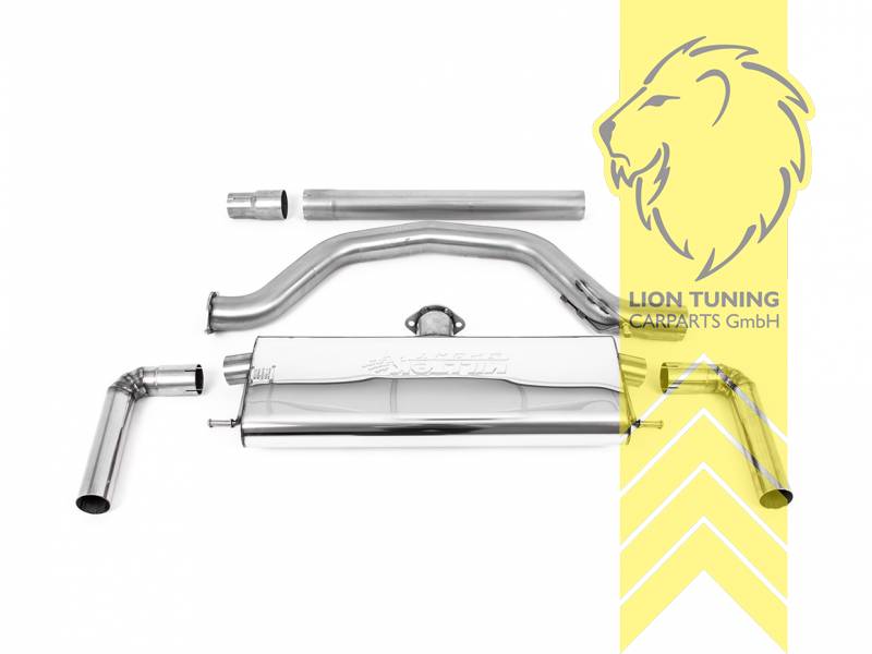 80 mm (3,15 Zoll), 1 x 115mm, Endrohr duplex, 115 mm, Carbon, nur passend für Fahrzeuge mit OPF, Edelstahl, Eintragungsfrei / mit ABE