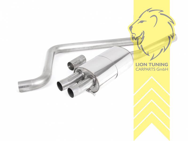 70 mm (2,75 Zoll), 2 x 90mm, Endrohr doppel, 90mm, Carbon, Edelstahl poliert, nur passend für Fahrzeuge mit OPF, Edelstahl, Eintragungsfrei / mit ABE