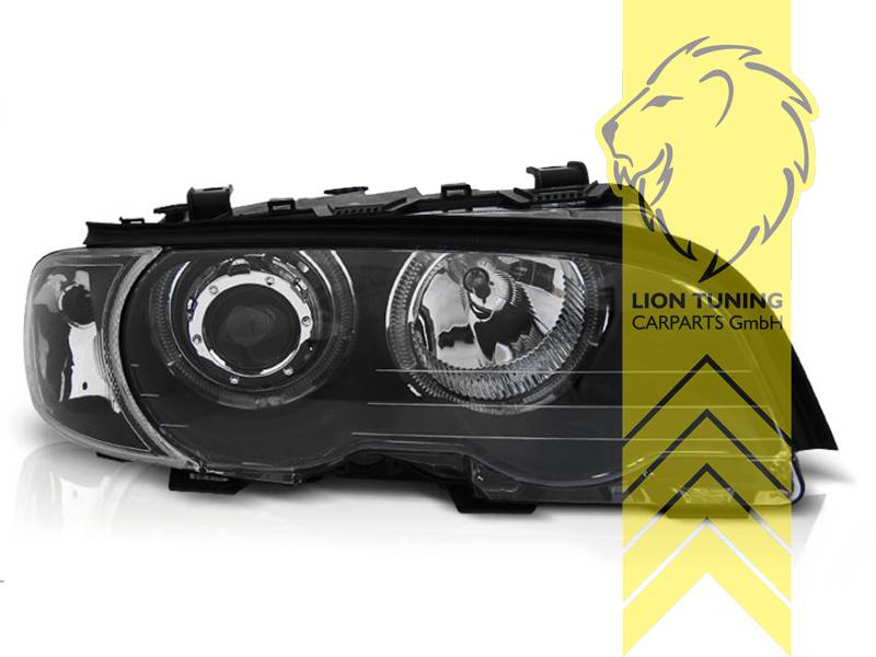 Angel Eyes Scheinwerfer Set Für BMW E46 Coupe/Cabrio - Schwarz