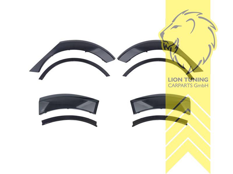 schwarz glänzend, PP Kunststoff, Eintragungsfrei / als Ersatzteil verwendbar