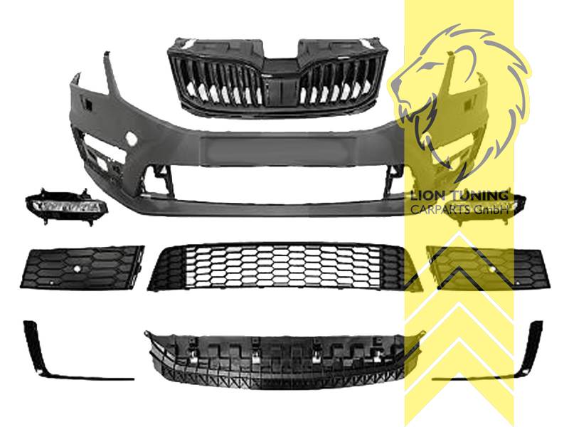 Ersatzteile von äquivalenter Qualität für die Besitzer des Fahrzeugs (entspr. EU-Verordnung 46/2010), PP Kunststoff, grundiert, für Fahrzeuge mit PDC, für Fahrzeuge mit SRA