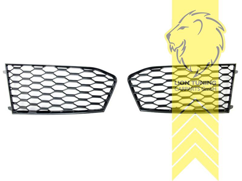 schwarz glänzend, nicht passend für S-Line, PP Kunststoff, Eintragungsfrei / als Ersatzteil verwendbar