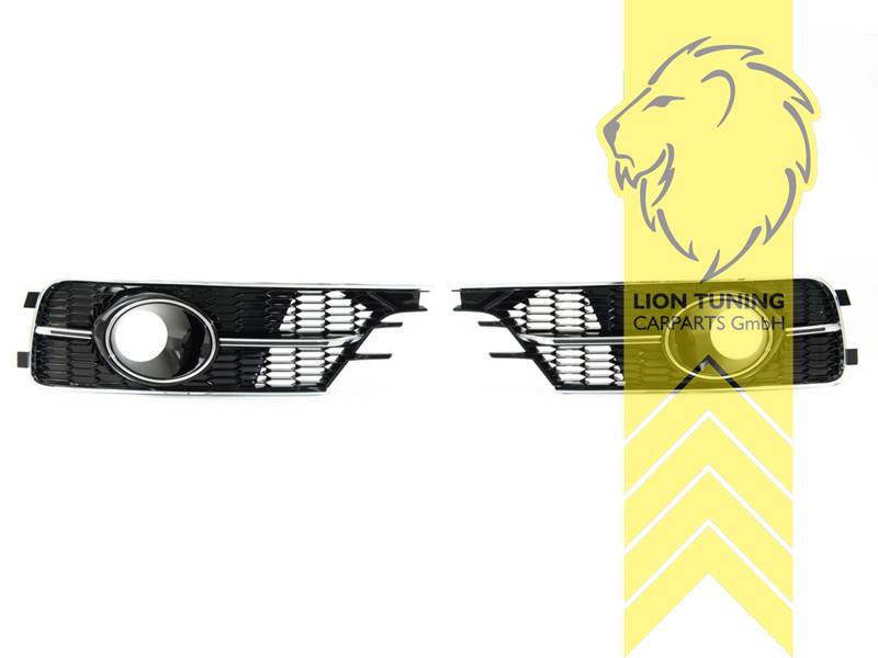 schwarz glänzend, silber, nicht passend für S-Line, PP Kunststoff, Eintragungsfrei / als Ersatzteil verwendbar