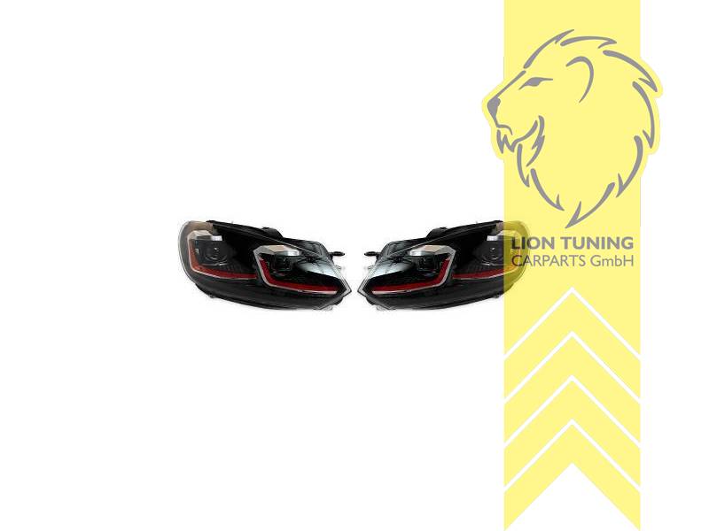 schwarz, nur passend für Fahrzeuge mit original Halogen Scheinwerfern, LED Abblendlicht / LED Fernlicht, rot, Eintragungsfrei / mit R87 Zulassung als Tagfahrlicht, Eintragungsfrei / mit E-Prüfzeichen