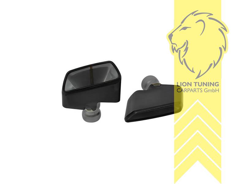 Endrohr duplex, schwarz, Oval, Edelstahl