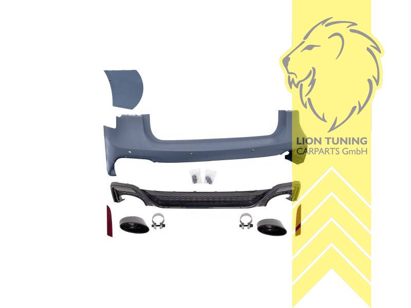 Ersatzteile von äquivalenter Qualität für die Besitzer des Fahrzeugs (entspr. EU-Verordnung 46/2010), nur passend für Kombi, PP Kunststoff, grundiert, für Fahrzeuge mit PDC, Eintragungsfrei / mit ABE