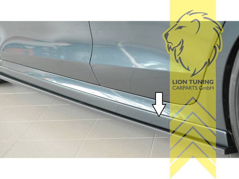 schwarz glänzend, ABS Kunststoff, schwarz - lackierfähig, Eintragungsfrei / mit ABE