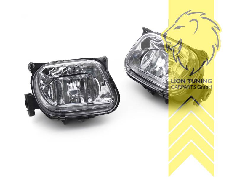 Halogen, chrom, H1, CLK und SLK Modelle nur passend bei AMG Stoßstangen, Eintragungsfrei / mit E-Prüfzeichen