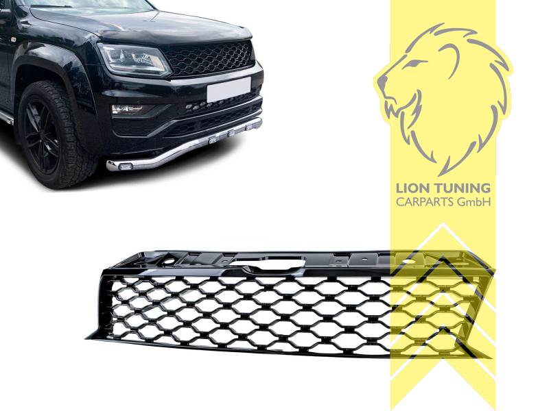 ohne Emblemaufnahme, schwarz glänzend, ABS Kunststoff