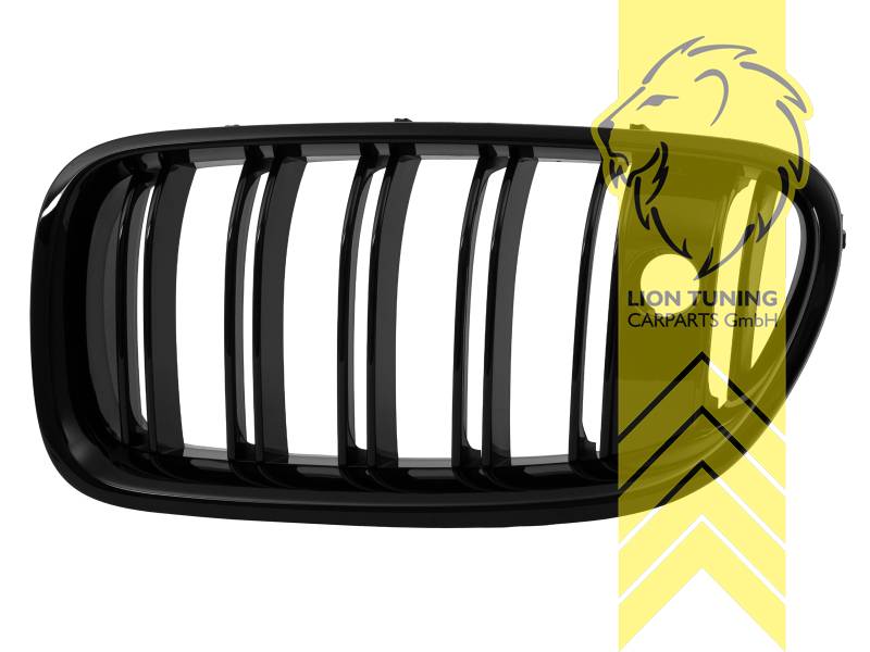 Kühlergrill Grill Schwarz MATT Doppelsteg Für BMW F10 F11 Auch M
