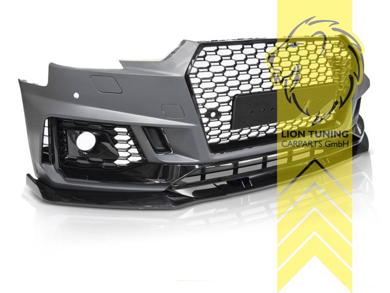 schwarz, Ersatzteile von äquivalenter Qualität für die Besitzer des Fahrzeugs (entspr. EU-Verordnung 46/2010), PP Kunststoff, grundiert, für Fahrzeuge mit PDC, für Fahrzeuge mit SRA