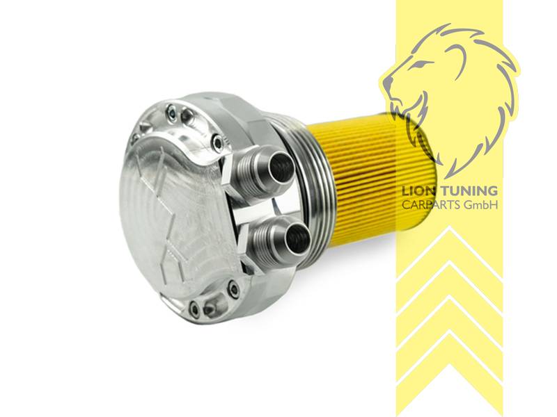 mit 2 Sensoranschlüssen, Mit Anschluss für externen Ölkühler, Aluminium