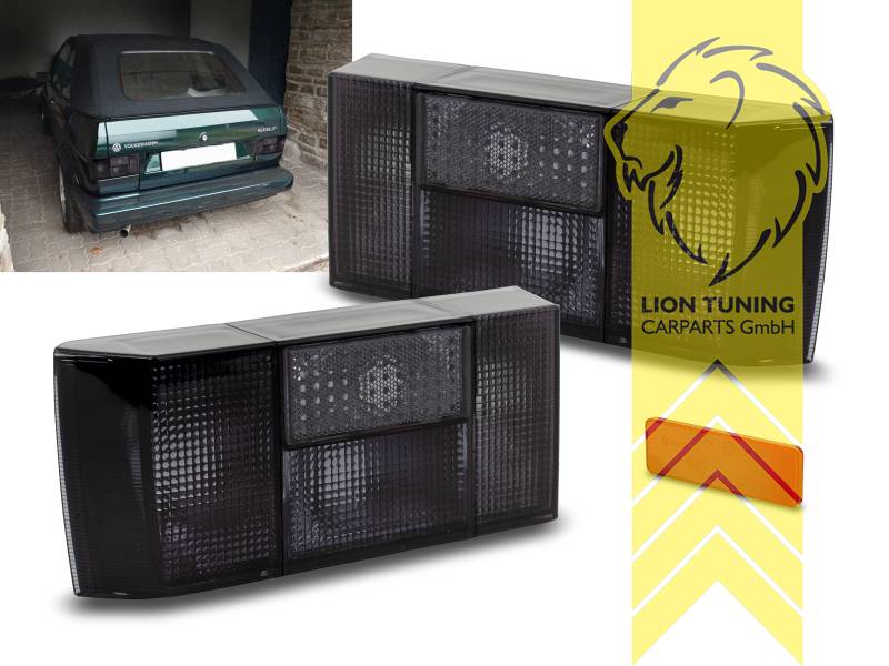 Halogen, schwarz, es werden farbige Leuchtmittel benötigt!, Blinkerbirnen BAU15S, Eintragungsfrei / mit E-Prüfzeichen