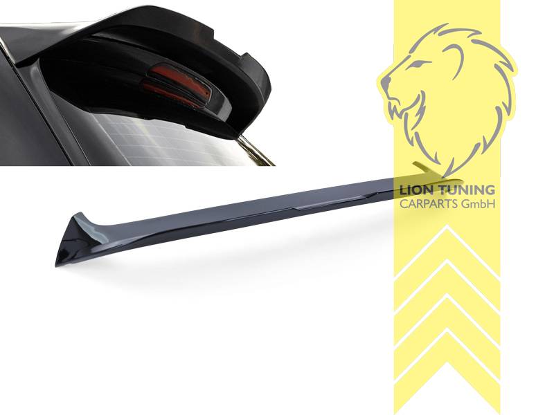 nur passend für Fahrzeuge mit R-Line Dachspoiler, schwarz glänzend, Ersatzteile von äquivalenter Qualität für die Besitzer des Fahrzeugs (entspr. EU-Verordnung 46/2010), nur passend für R-Line, ABS Kunststoff