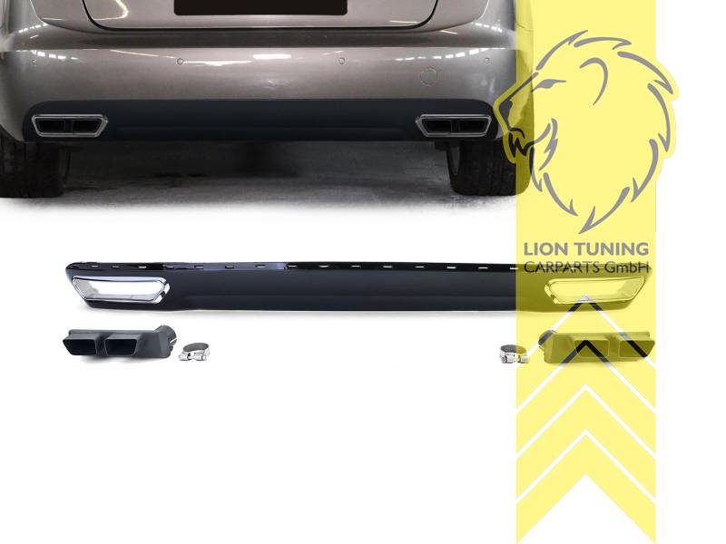 links und rechts, schwarz glänzend, nicht passend für Allroad, nicht passend für S-Line, nicht für Modelle mit Anhängerkupplung, nicht passend für Modelle mit Active Sound Modul, nicht passend für S6 / RS6, PP Kunststoff, Eintragungsfrei / als Ersatzteil verwendbar