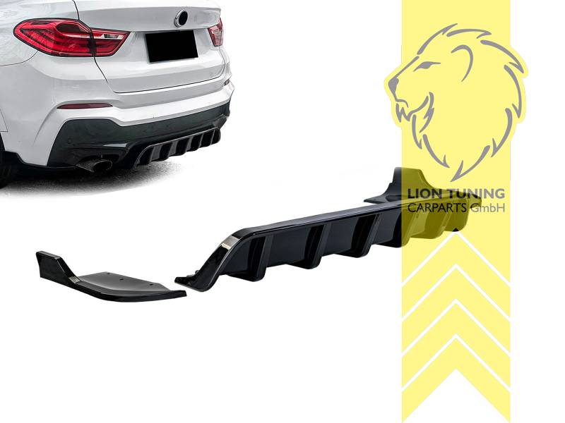 schwarz glänzend, nur passend für Fahrzeuge mit M-Paket, PP Kunststoff, Eintragungsfrei / als Ersatzteil verwendbar