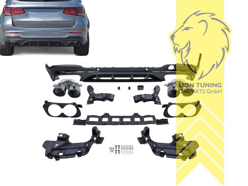 schwarz glänzend, nur passend für AMG Line Stoßstange, ABS Kunststoff, für Fahrzeuge mit PDC, Eintragungsfrei / als Ersatzteil verwendbar