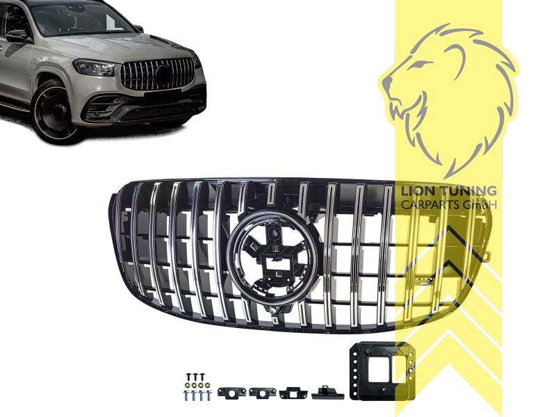 Original Mercedes Emblem wird übernommen, chrom, schwarz glänzend, ABS Kunststoff, Eintragungsfrei / als Ersatzteil verwendbar