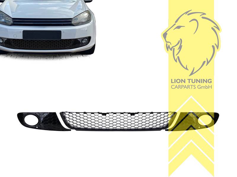 schwarz glänzend, nur passend für Standard Stoßstange, PP Kunststoff, Eintragungsfrei / als Ersatzteil verwendbar