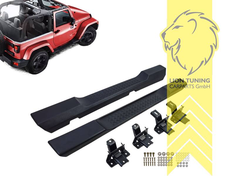 Ersatzteile von äquivalenter Qualität für die Besitzer des Fahrzeugs (entspr. EU-Verordnung 46/2010), Lieferung inkl. Anbaumaterial, nur passend für 2-Türer, PP Kunststoff / Aluminium