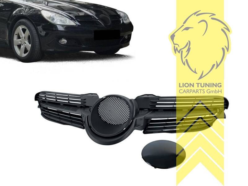 Original Mercedes Emblem wird übernommen, schwarz matt, ABS Kunststoff, Eintragungsfrei / als Ersatzteil verwendbar