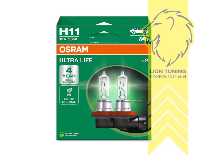 Halogen, H11, 55W, 12 V, Eintragungsfrei / mit E-Prüfzeichen