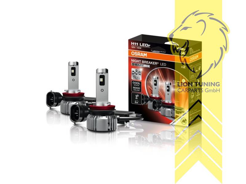 VOR dem Kauf Kompatibilität prüfen!, LED, 6000K, H11, 12 V, Eintragungsfrei / mit E-Prüfzeichen