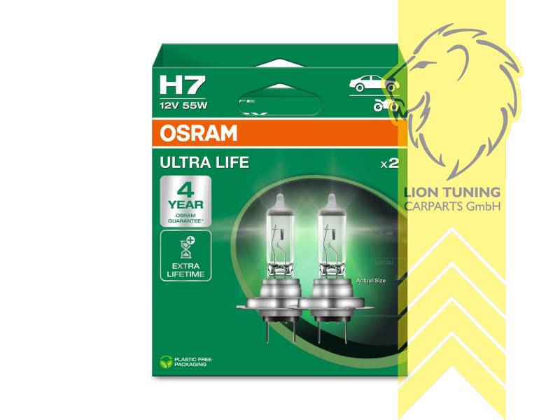 Halogen, H7, 55W, 12 V, Eintragungsfrei / mit E-Prüfzeichen