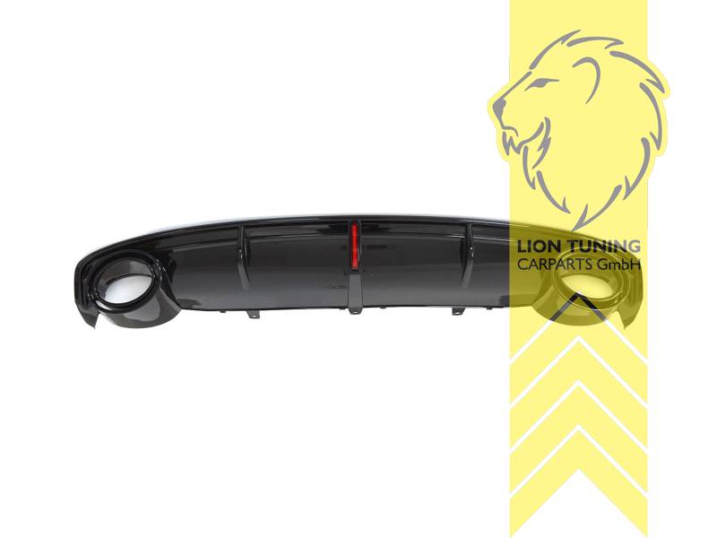 links und rechts, schwarz glänzend, nur passend für Modelle mit S-Line, nicht für Modelle mit Anhängerkupplung, nicht passend für Allroad, nicht passend für Modelle mit Active Sound Modul, PP Kunststoff, Eintragungsfrei / als Ersatzteil verwendbar