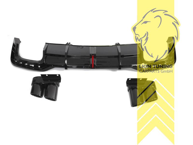 schwarz glänzend, schwarz glänzend, nur passend für Modelle mit S-Line, Nur passend für Modelle ohne Ad-Blue Tank, PP Kunststoff, Eintragungsfrei / als Ersatzteil verwendbar