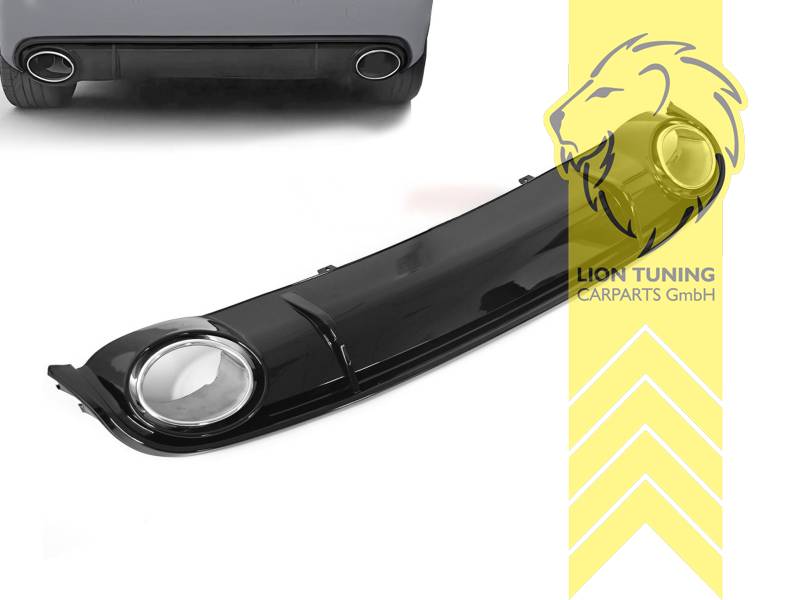 links und rechts, schwarz glänzend, nicht passend für S-Line, PP Kunststoff, Eintragungsfrei / als Ersatzteil verwendbar