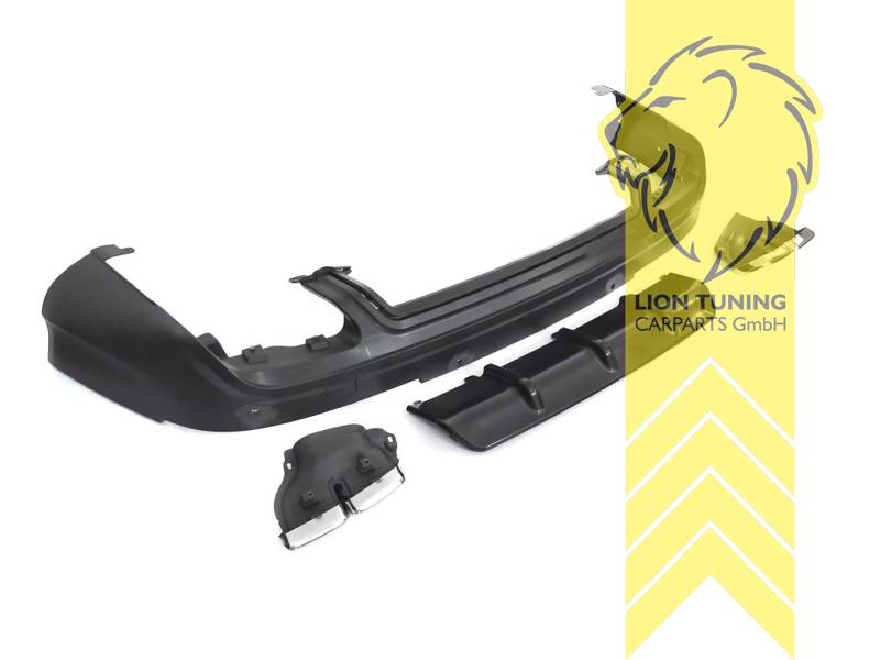 links und rechts, nicht passend für S-Line, PP Kunststoff, schwarz - lackierfähig, Eintragungsfrei / als Ersatzteil verwendbar