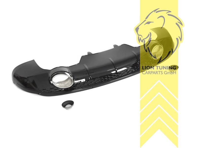 links und rechts, schwarz glänzend, nicht passend für S-Line, PP Kunststoff, Eintragungsfrei / als Ersatzteil verwendbar