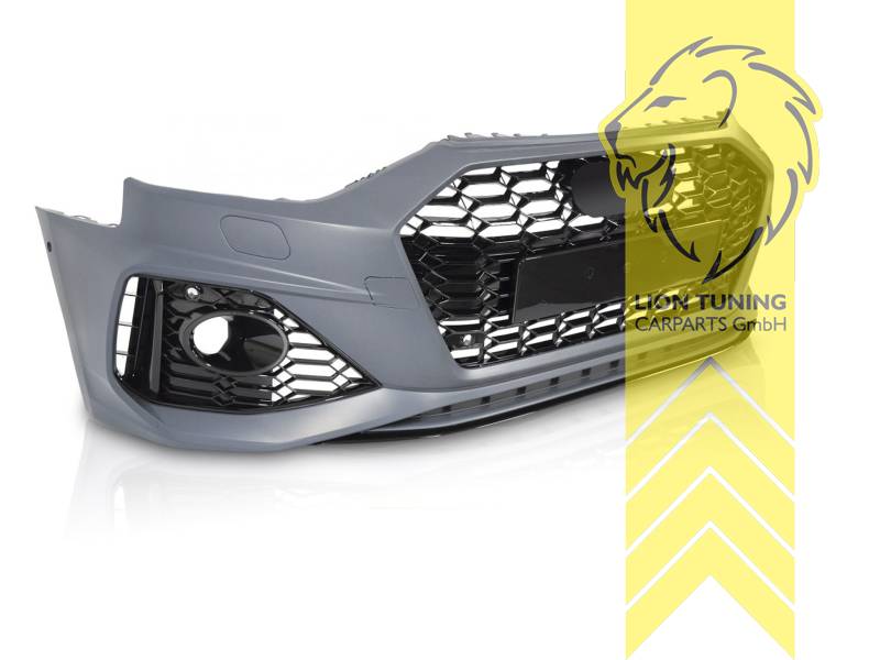 schwarz, Ersatzteile von äquivalenter Qualität für die Besitzer des Fahrzeugs (entspr. EU-Verordnung 46/2010), PP Kunststoff, grundiert, für Fahrzeuge mit PDC, für Fahrzeuge mit Radar (ACC), für Fahrzeuge mit SRA