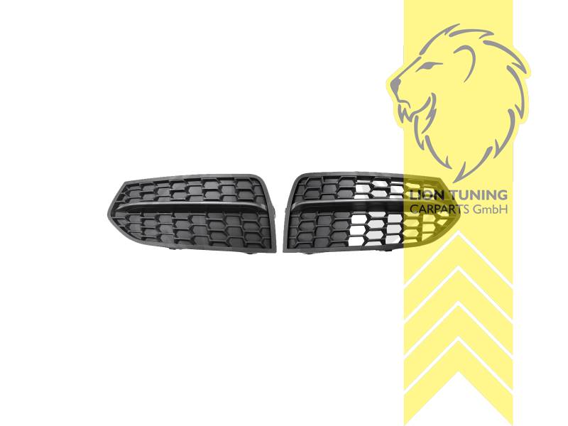 schwarz matt, nur passend für Fahrzeuge mit M-Paket, auch passend für unsere Artikelnummer: 14927, 14928, 14176, PP Kunststoff, schwarz - lackierfähig, Eintragungsfrei / als Ersatzteil verwendbar