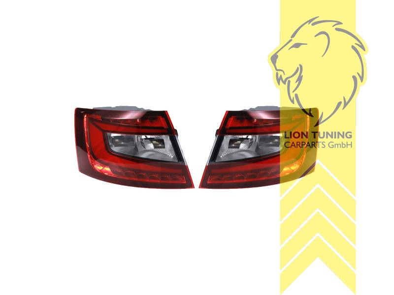 LED, mit LED Blinker, smoke, schwarz, rot, nur für Fahrzeuge mit werksseitig verbauten LED Rückleuchten, Eintragungsfrei / mit E-Prüfzeichen