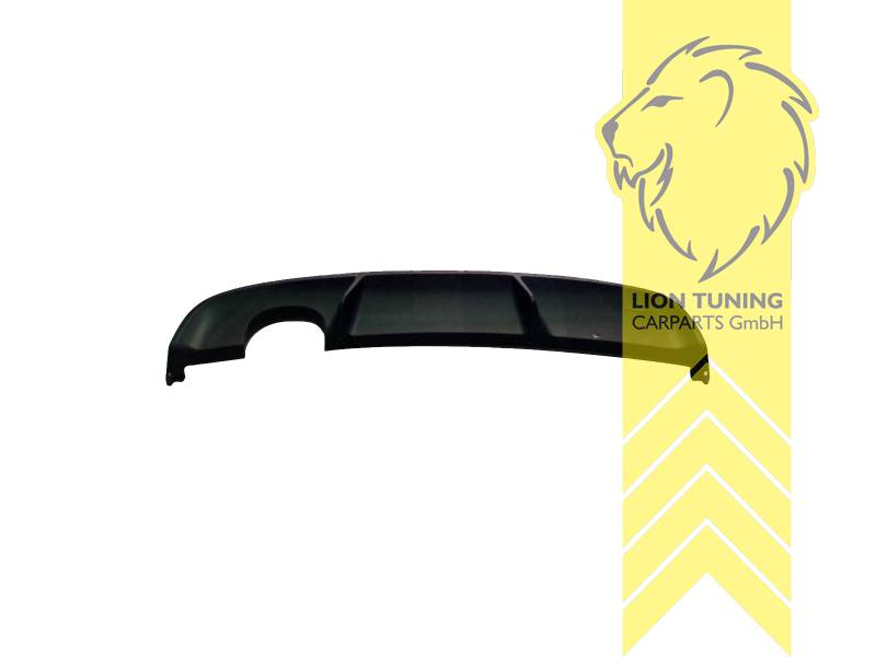 links, links Einzelrohr, PP Kunststoff, schwarz - lackierfähig, Eintragungsfrei / als Ersatzteil verwendbar