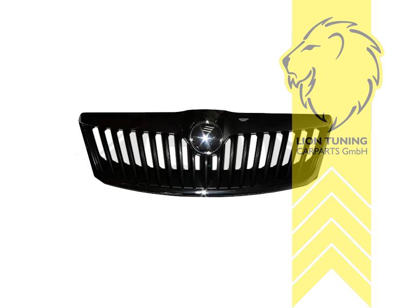 mit Emblemaufnahme, schwarz glänzend, ABS Kunststoff, Eintragungsfrei / als Ersatzteil verwendbar