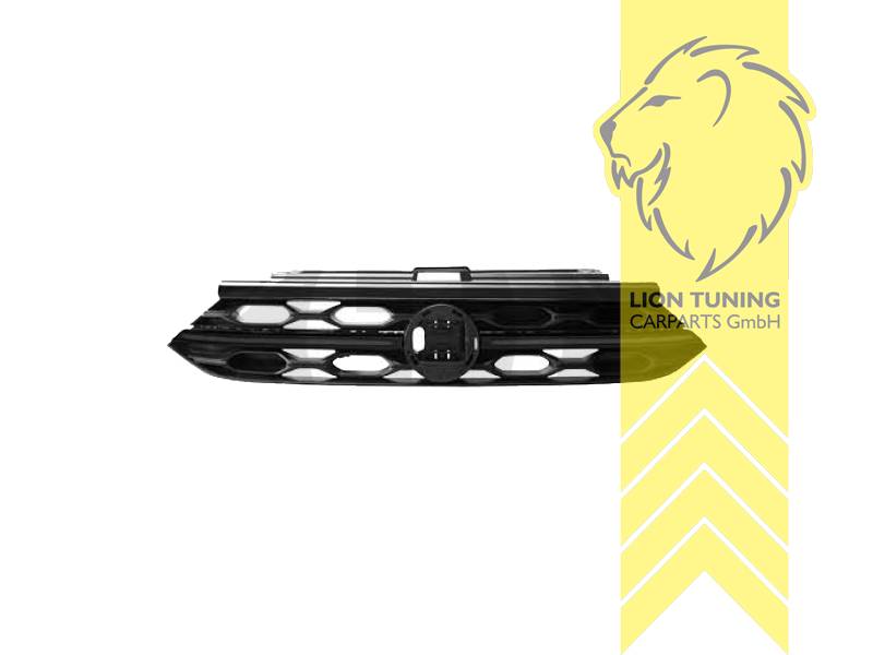 mit Emblemaufnahme, schwarz, ABS Kunststoff, Eintragungsfrei / keine Eintragung nötig