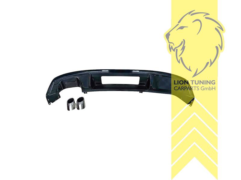 links, schwarz, PP Kunststoff, schwarz - lackierfähig, Eintragungsfrei / als Ersatzteil verwendbar