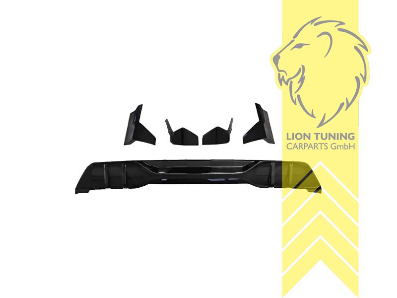 schwarz glänzend, nur passend für Fahrzeuge mit M-Paket, Ersatzteile von äquivalenter Qualität für die Besitzer des Fahrzeugs (entspr. EU-Verordnung 46/2010), PP Kunststoff, Eintragungsfrei / als Ersatzteil verwendbar