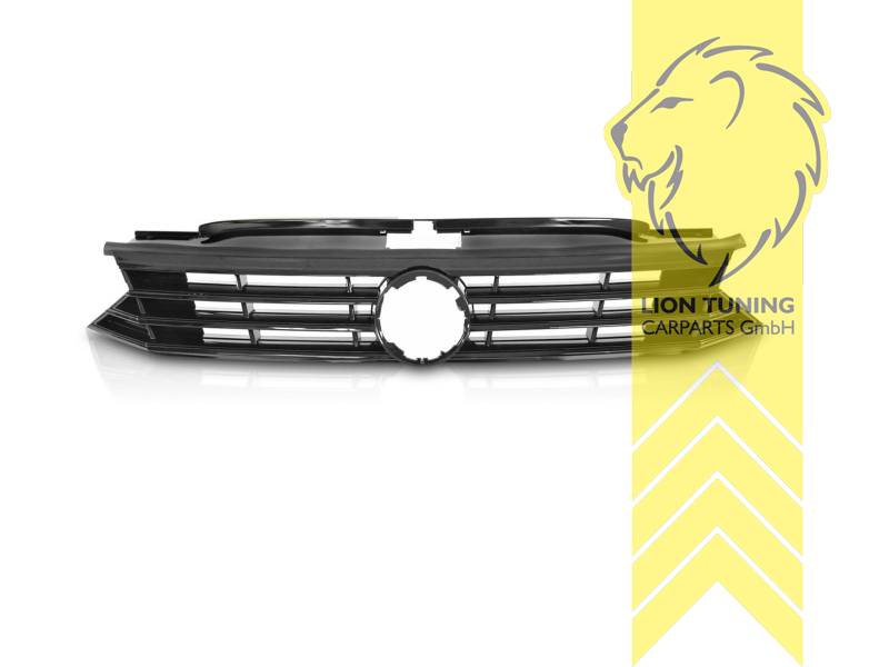 mit Emblemaufnahme, schwarz, ABS Kunststoff, Eintragungsfrei / als Ersatzteil verwendbar