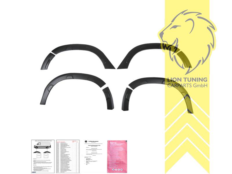 Selbstklebend, schwarz matt, ABS Kunststoff, Eintragungsfrei / mit ABE