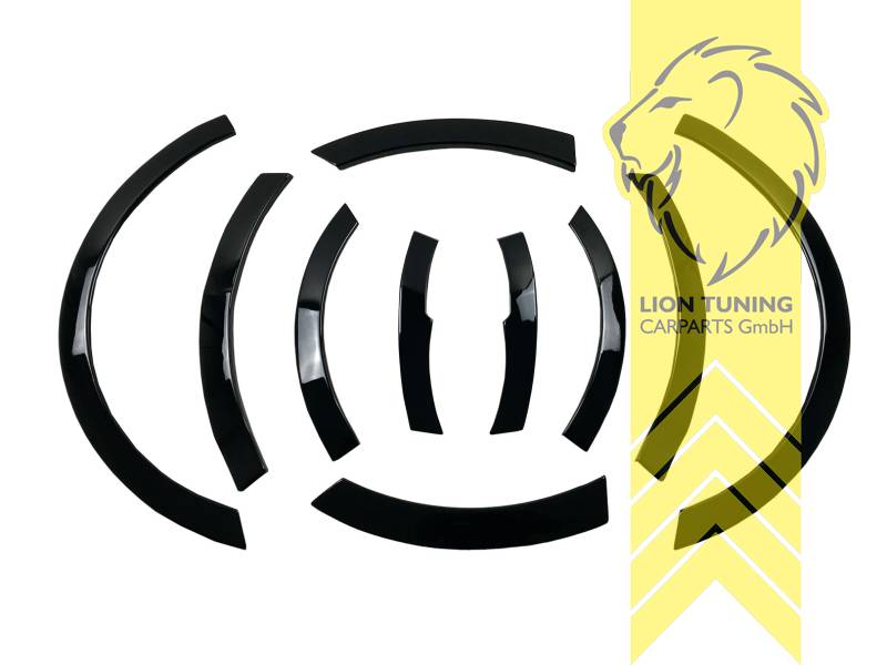 Selbstklebend, schwarz glänzend, ABS Kunststoff, Eintragungsfrei / mit ABE