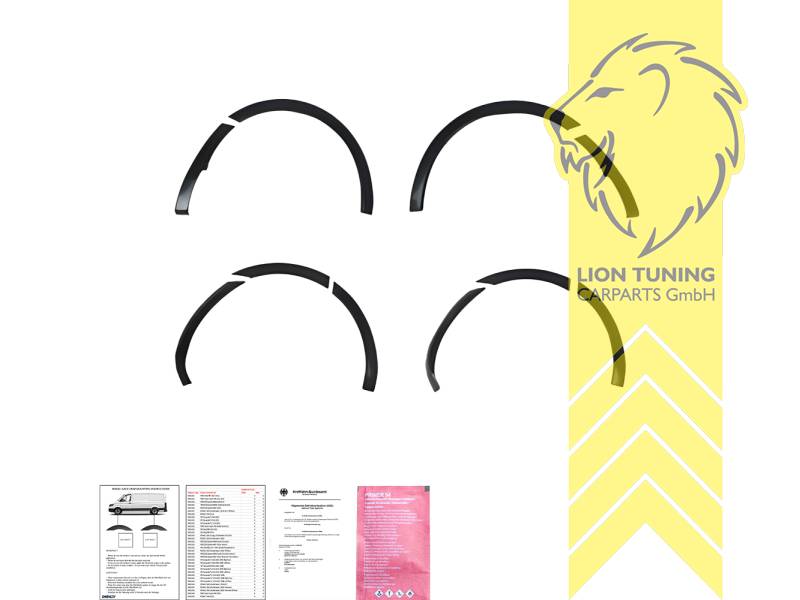 Selbstklebend, schwarz glänzend, ABS Kunststoff, Eintragungsfrei / mit ABE