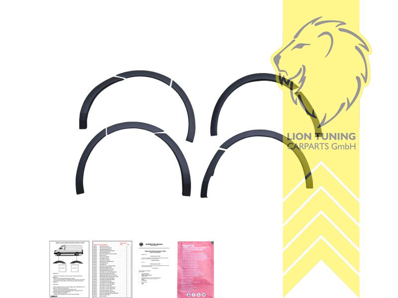 Selbstklebend, schwarz matt, ABS Kunststoff, Eintragungsfrei / mit ABE