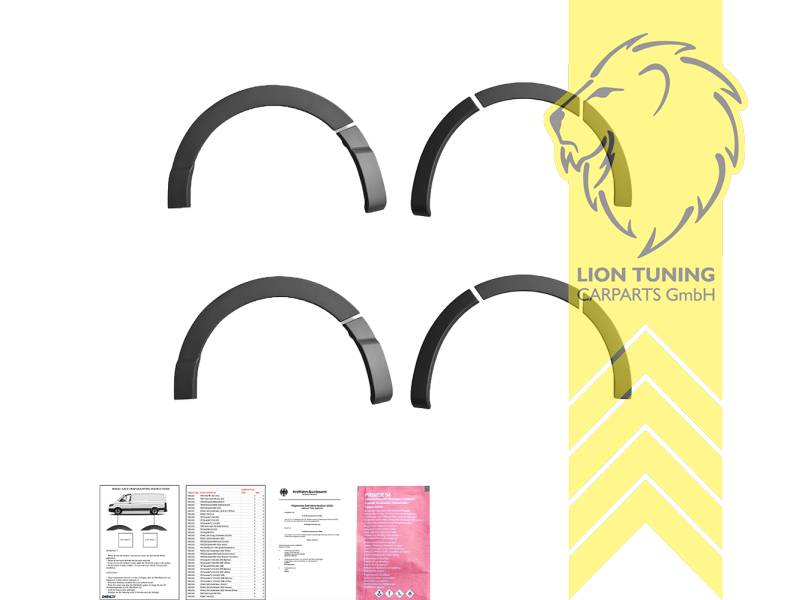 Selbstklebend, schwarz matt, ABS Kunststoff, Eintragungsfrei / mit ABE